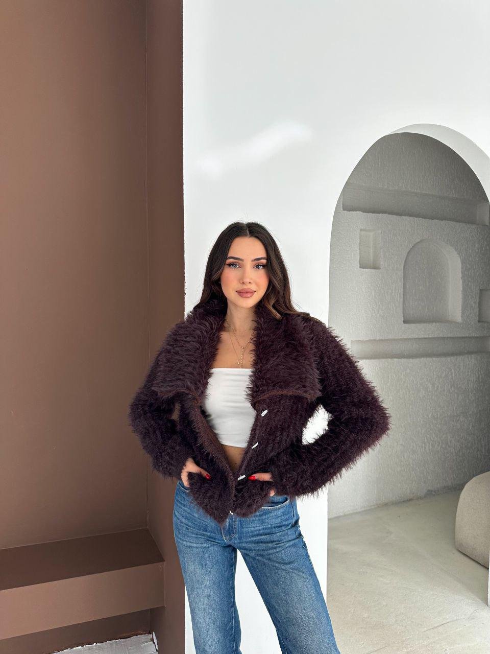 Soft Faux Fur Cardigan