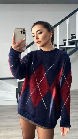 Pattern Knit Sweater - Brand Store
