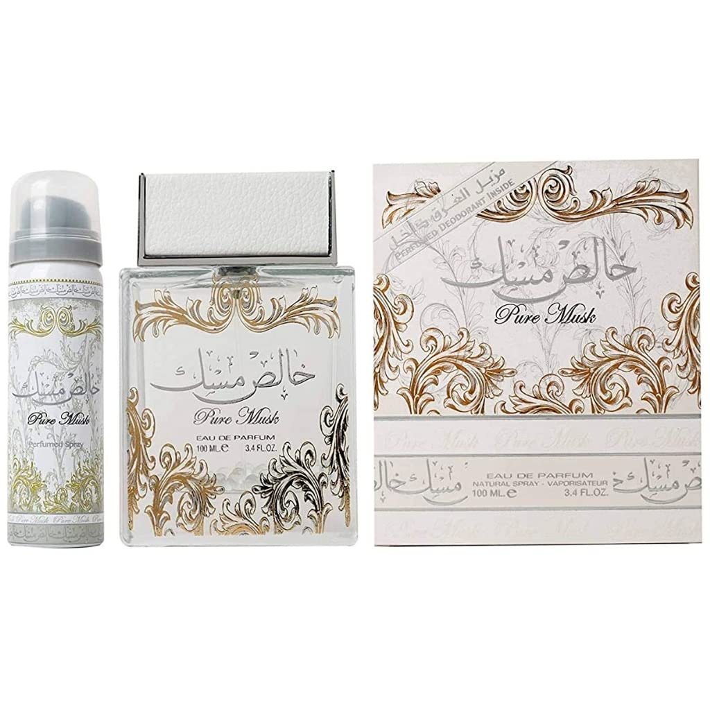 Lattafa Pure Khalis Musk + perfumed spray
